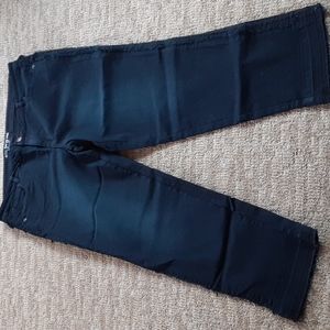 Reverse tuxedo stripe jeans